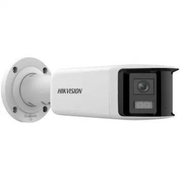 Hikvision DS-2CD2T46G2P-ISU/SL(2.8MM)(C) 4MP πανοραμική AcuSense IP κάμερα, 2x 2,8mm, οπτικό πεδίο 180°, IP67, PoE