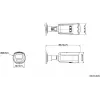 Hikvision DS-2CD2T83G2-4LI 4mm Bullet IP Κάμερα 8MP AcuSense Hybrid Light