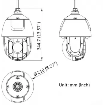 Hikvision DS-2DE5432IWG1-E 4MP 32x PTZ Dome IP κάμερα ασφαλείας