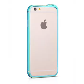 Hoco Apple iPhone 6 / 6s Blade Series Fedora Metal Bumper Μπλε