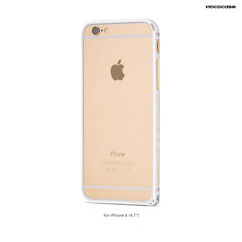 Hoco Good Fortune Θήκη bumper για Apple iPhone 6 Ασημί