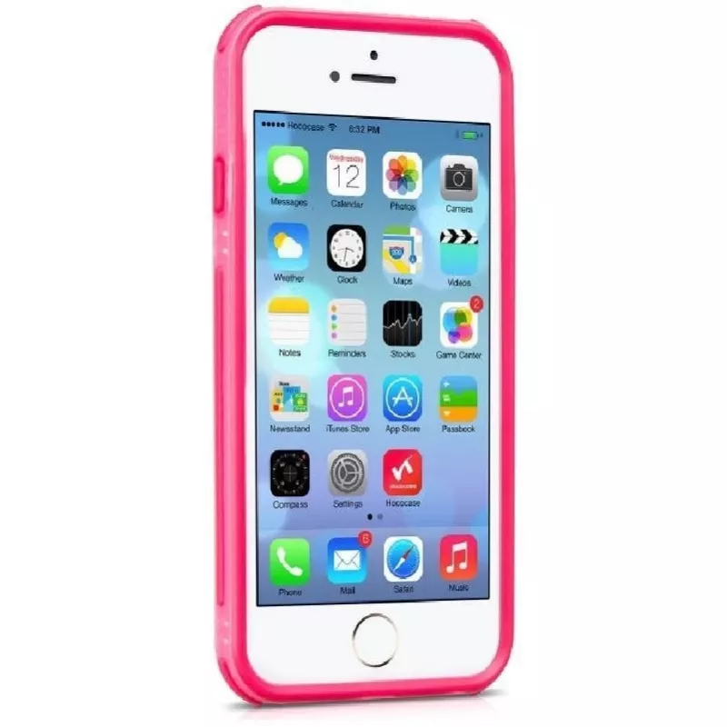 Hoco Apple iPhone 6 Moving Shock-proof Silicon Bumper Ροζ