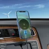 Hoco CA91 Magic Magnetic Wireless Fast Charging βάση αυτοκινήτου, 15W, γκρι