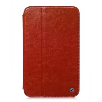 Hoco Crystal Folder Series Προστατευτική θήκη για Samsung Galaxy Tab 3 7.0 T210, Καφέ