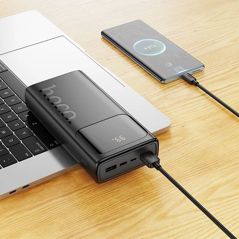 Hoco J144A Hymn Power Bank 30000mAh Μαύρο