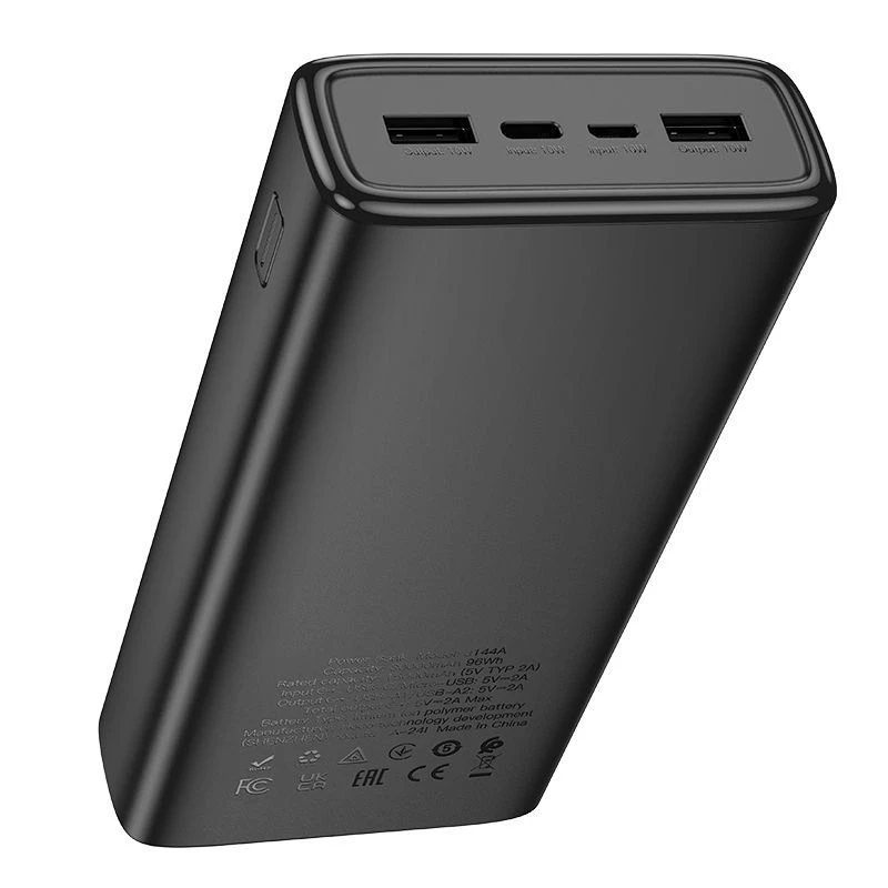 Hoco J144A Hymn Power Bank 30000mAh Μαύρο