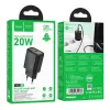 Hoco N60 Gentle Single Port PD20W Φορτιστής (EU) Μαύρο