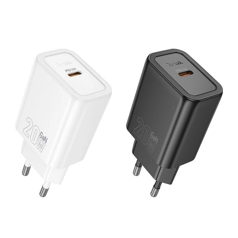 Hoco N60 Gentle Single Port PD20W Charger (EU) Λευκό