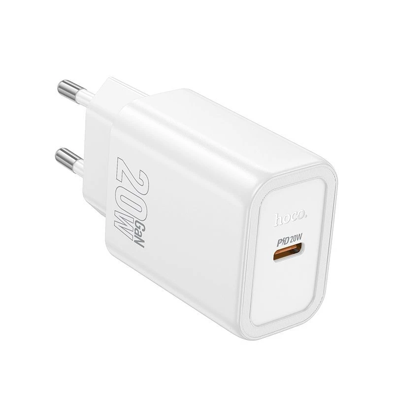 Hoco N60 Gentle Single Port PD20W Charger (EU) Λευκό