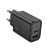 Hoco N61 Gentle PD20W+QC3.0 Φορτιστής (EU) Μαύρος