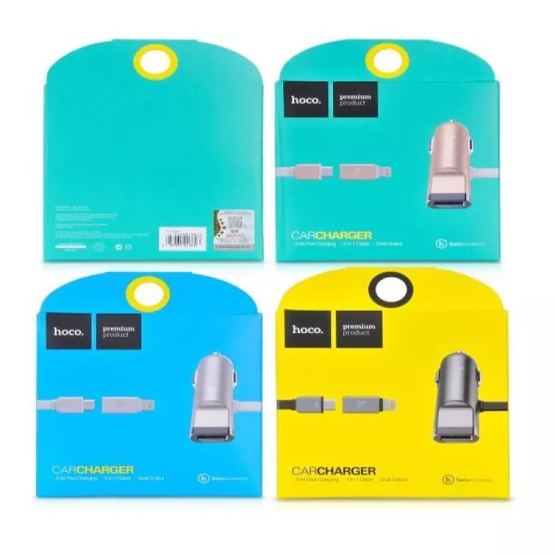 Hoco Universal UCL01 Πολυλειτουργικό καλώδιο Apple + Micro USB, Γκρι, 1,2m