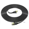 Hoco US07 General Pure Copper Flat Καλώδιο Δικτύου (10m) Μαύρο