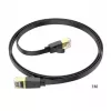 HOCO US07 General Pure Copper Flat Καλώδιο Δικτύου (1m) Μαύρο