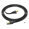 Hoco US07 General Pure Copper Επίπεδο Καλώδιο Δικτύου (3M) Μαύρο