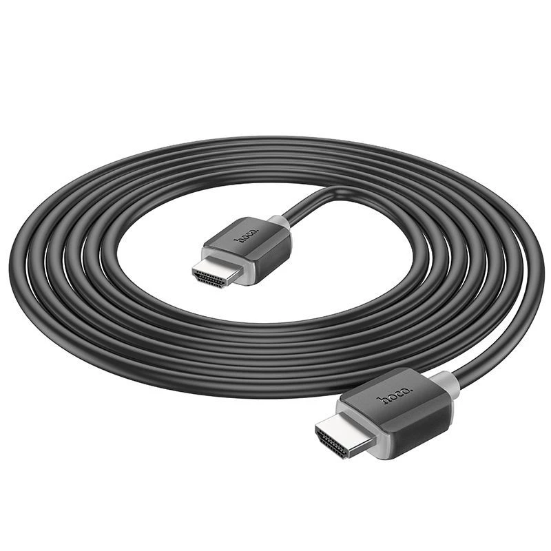Hoco US08 Καλώδιο HDMI 2.0 3m Μαύρο 4K HDR Επιχρυσωμένο