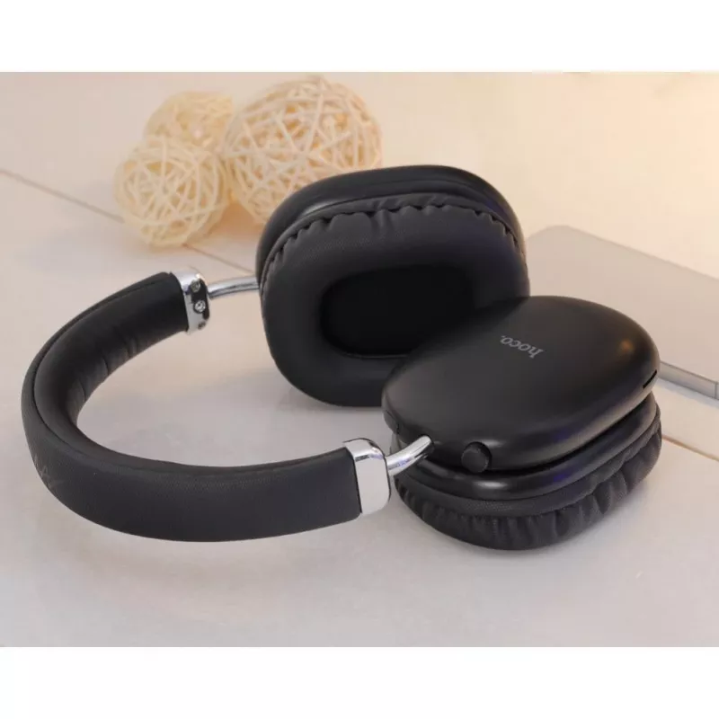 Hoco W35 Max Ασύρματα Over-Ear Ακουστικά Μαύρα