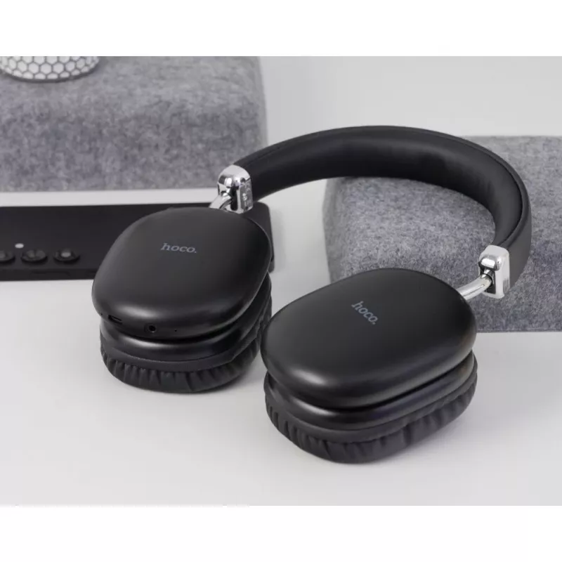 Hoco W35 Max Ασύρματα Over-Ear Ακουστικά Μαύρα