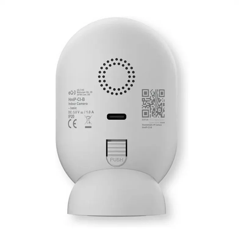 Homematic IP κάμερα εσωτερικού χώρου basic HmIP-CI-B, 3 MP, Wi-Fi, λευκό/μαύρο