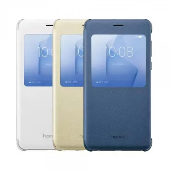 HONOR 8 Smart Cover Gold - Flip Case με Smart Window