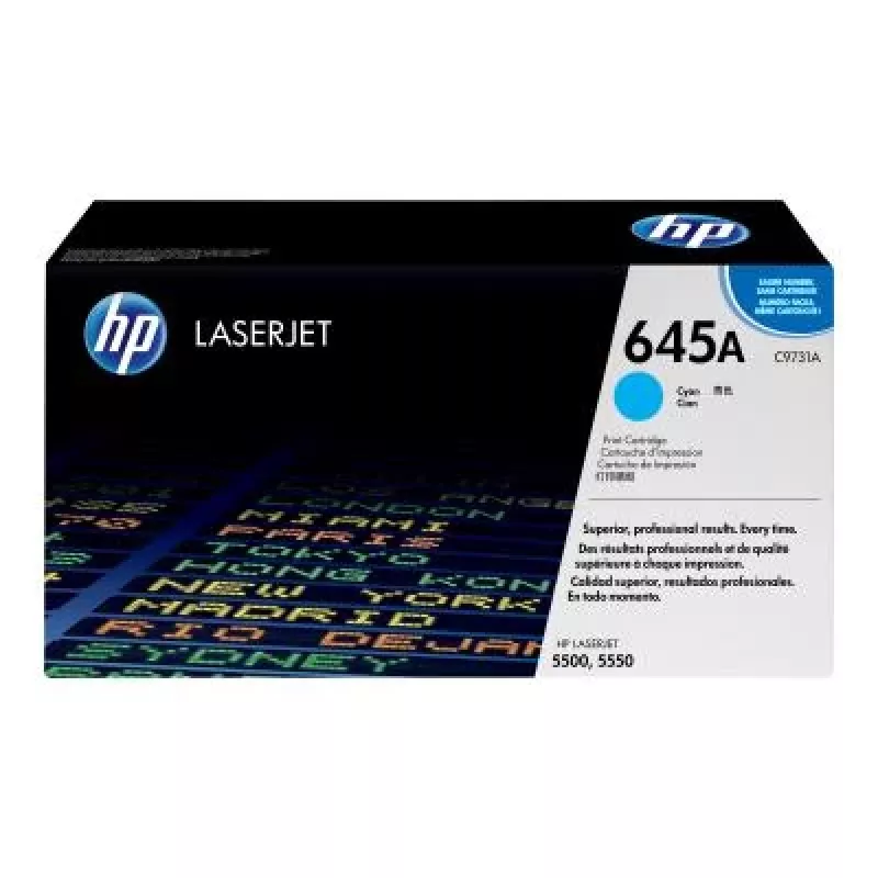 HP 645A Cyan Γνήσιο Μελανοδοχείο Τόνερ (C9731A)