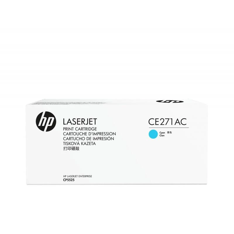 HP 650A κυανή γνήσια κασέτα τόνερ (CE271AC) – Contract