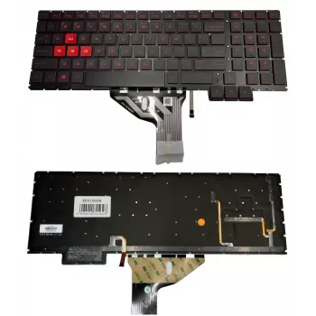 HP Omen 15-ce016na Πληκτρολόγιο με οπίσθιο φωτισμό