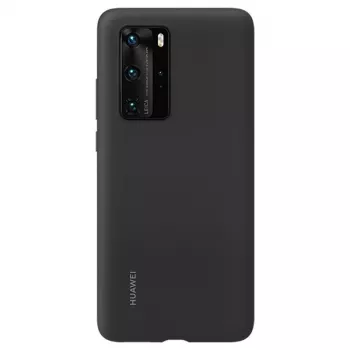 Huawei P40 Θήκη Σιλικόνης Μαύρη