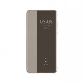 Huawei P40 Smart View Flip Cover Θήκη χρώματος χακί