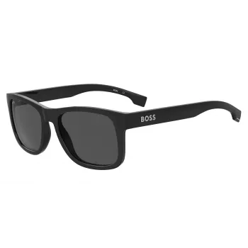 HUGO BOSS BLACK BOSS1568S807 ορθογώνια γυαλιά ηλίου, μαύρο/γκρι, 55/18/145 mm