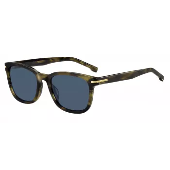 HUGO BOSS BLACK BOSS1722GS517 Ορθογώνια γυαλιά ηλίου μαύρο σκελετός γκρι φακοί 54mm