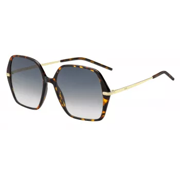 HUGO BOSS BLACK γυναικεία γυαλιά ηλίου BOSS1660S2IK - ορθογώνιο πλαίσιο ασετάτης με γκρι φακούς