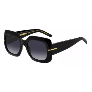 HUGO BOSS BLACK γυναικείο γυαλί ηλίου BOSS1730S807 - ορθογώνιος σκελετός ασετάτης, γκρι φακοί, 54 mm