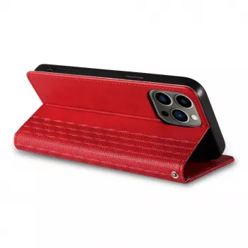 Hurtel Magnet Strap Θήκη για iPhone 13 Pro Max - Wallet Folio με αφαιρούμενο λουράκι λαιμού και μενταγιόν - Κόκκινο