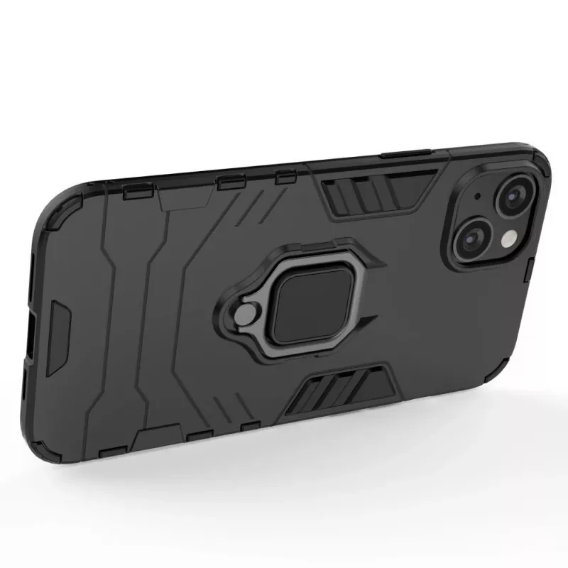 Hurtel Ring Armor Θήκη για iPhone 14 Plus, Θωρακισμένη Θήκη με Μαγνητική Βάση, Ring, Μαύρο
