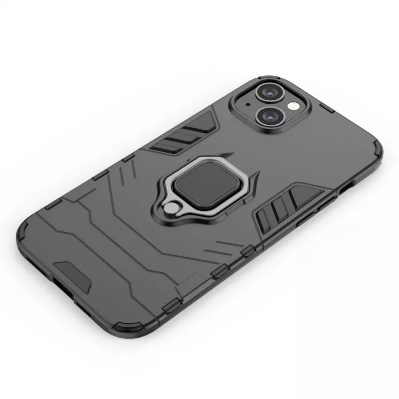 Hurtel Ring Armor Θήκη για iPhone 14 Plus, Θωρακισμένη Θήκη με Μαγνητική Βάση, Ring, Μαύρο
