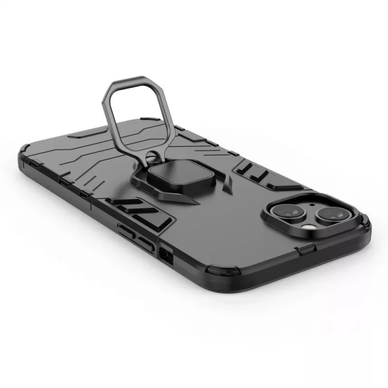Hurtel Ring Armor Θήκη για iPhone 14 Plus, Θωρακισμένη Θήκη με Μαγνητική Βάση, Ring, Μαύρο