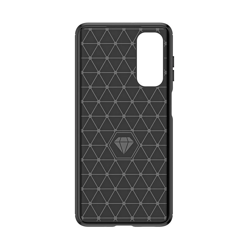 Hurtel Θήκη Σιλικόνης Carbon για Nokia C12 / C12 Pro / C12 Plus - Μαύρο