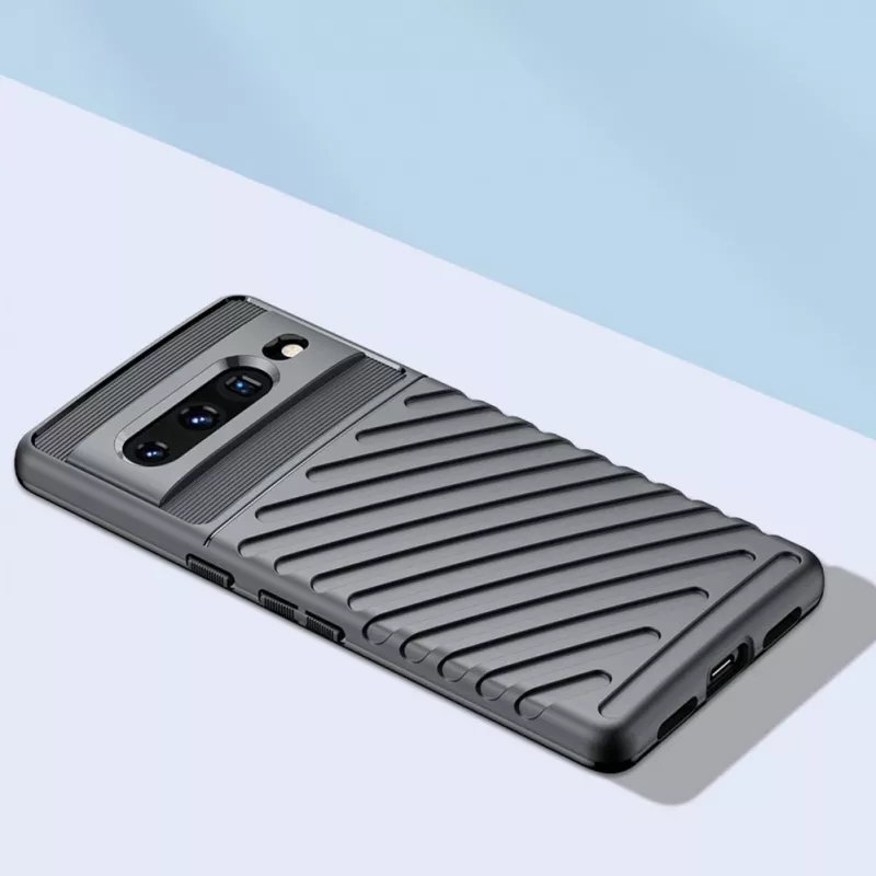 Hurtel Thunder Case Flexible Armored Cover για Google Pixel 7 Pro μαύρο