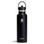 Hydro Flask Standard Mouth Flex Straw Cap Παγούρι Νερού 21 oz (620 ml) Μαύρο