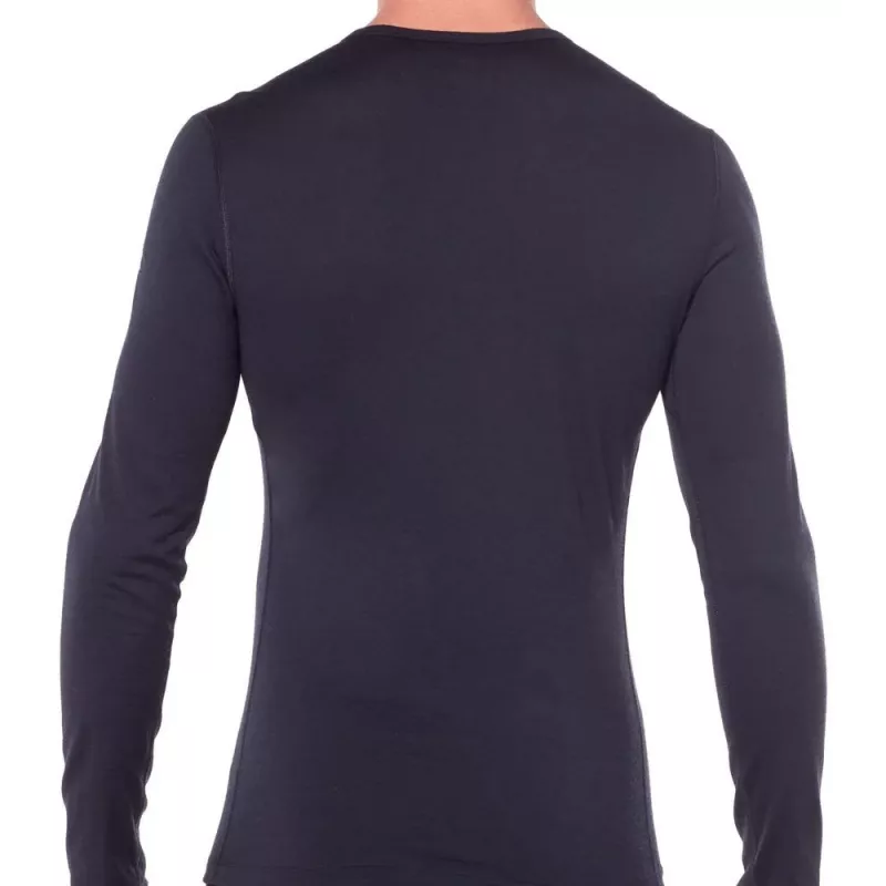 Icebreaker 200 Oasis L/S Crewe - μαύρο