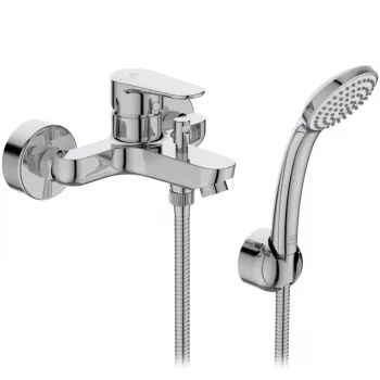 Ideal Standard BC706AA Cerafine O Μπαταρία νιπτήρα, Χρώμιο, Επιτοίχια, Αναμικτής μονού μοχλού