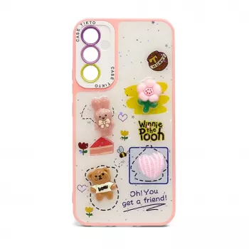 iLike Apple iPhone 13 Θήκη Epoxy Cartoon Ροζ