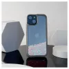 iLike Apple iPhone 14 Θήκη Σιλικόνης Water Glitter Ροζ