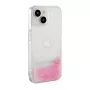 iLike Apple iPhone 14 Θήκη Σιλικόνης Water Glitter Ροζ