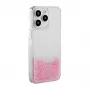 iLike Apple iPhone 15 Pro Θήκη Σιλικόνης Water Glitter Ροζ