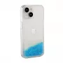 iLike Apple iPhone 15 Silicone Θήκη Water Glitter Blue