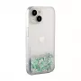 iLike Apple iPhone 15 Θήκη Σιλικόνης Water Glitter Ασημί