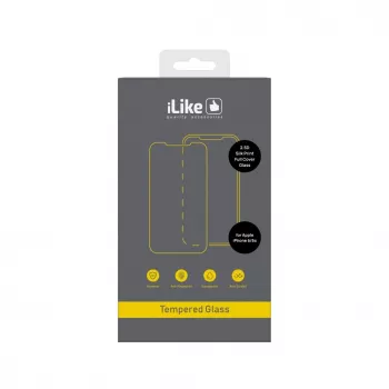 iLike Apple iPhone 6/6S 2.5D Silk Print Full Cover Γυαλί Screen Protector - Μαύρο