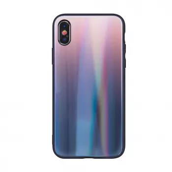 iLike Θήκη Aurora Glass για Apple iPhone 7 Plus / iPhone 8 Plus Καφέ Μαύρο
