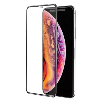 iLike Apple iPhone X/Xs 3D Curved Edge Μεμβράνη Προστασίας Οθόνης από σκληρυμένο γυαλί Μαύρο